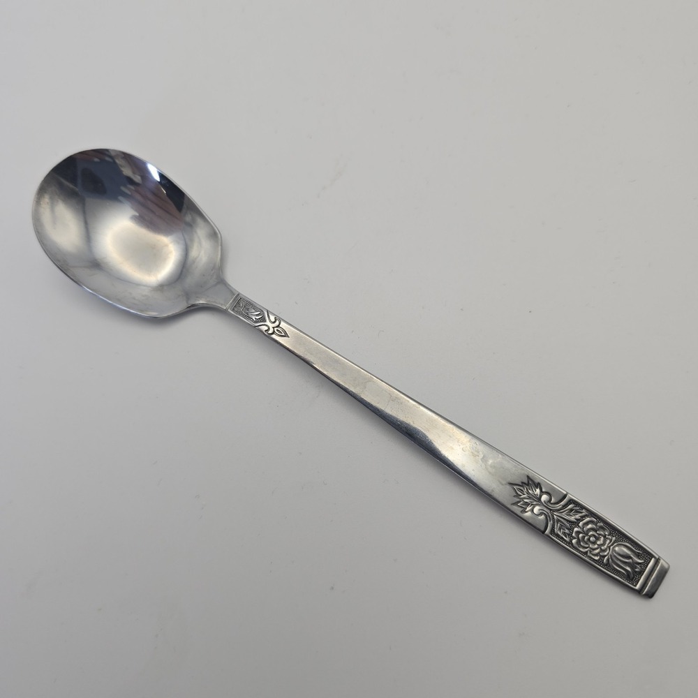Young Rose Imperial Intl‎ Stainless Round Soup Spoon Flatware Serving Piece